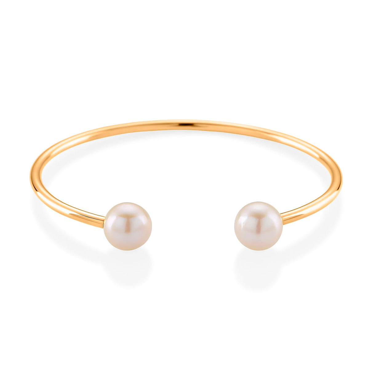 D'Joy White Edison Pearl Cuff Bangle (Size - 7) in 18K Yellow Gold Vermeil Sterling Silver 16.30 Ct. 8249660 0