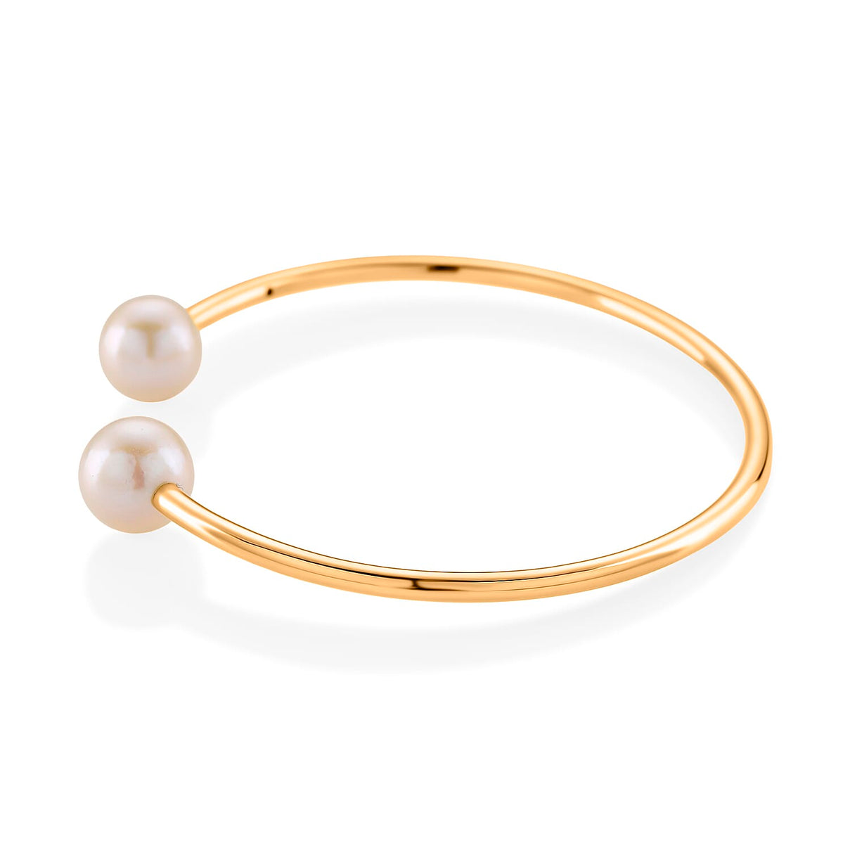 D'Joy White Edison Pearl Cuff Bangle (Size - 7) in 18K Yellow Gold Vermeil Sterling Silver 16.30 Ct. 8249660 4