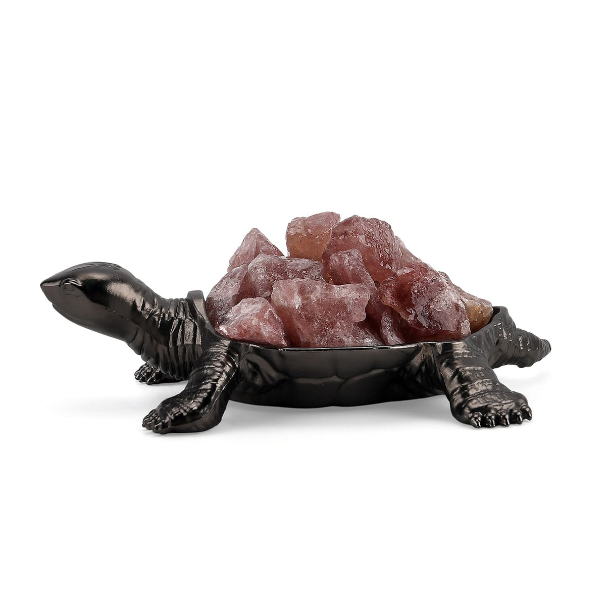 2-Piece  Strawberry Quartz Crystal Turtle with Matching Bracelet - Rose Red V32512354 4