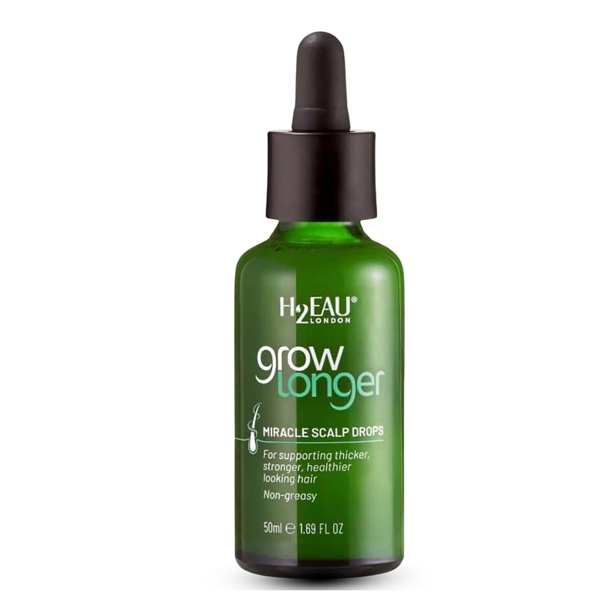 H2EAU London Grow Longer Miracle Scalp Drops - 50ml 8253435 0
