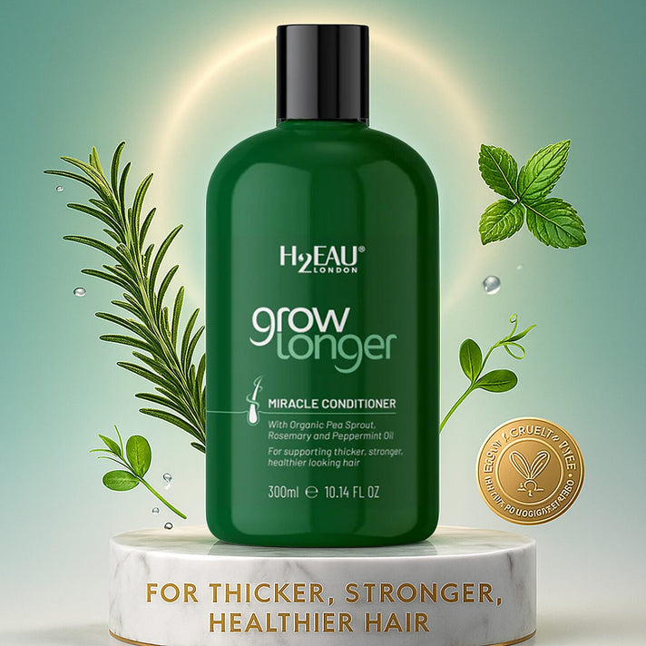 H2EAU London Grow Longer Miracle Conditioner for Hair - 300ml 8253437 2