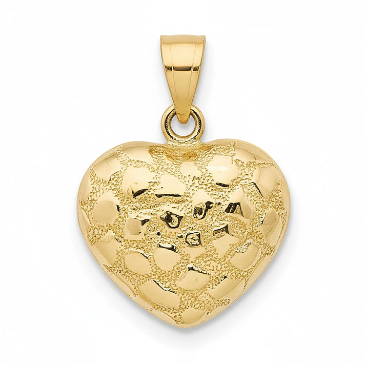 Italian Made - 9K Yellow Gold Heart Pendant 8267630 1