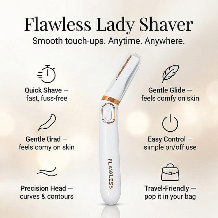 Finishing Touch Flawless Lady Electric Shaver - White 8276121 2