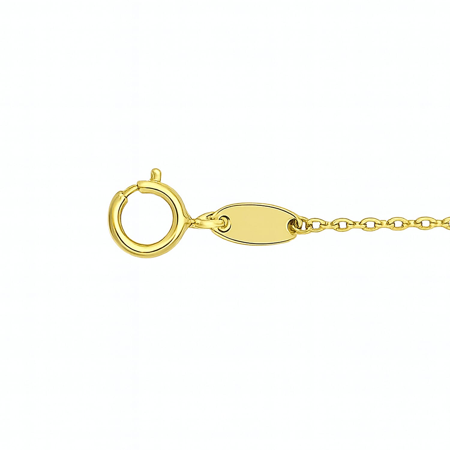 Designer Inspired Close Out - 9K Yellow Gold Malachite Clover Bracelet with Spring Ring Clasp  (7-7.5-inch) 8280963 4