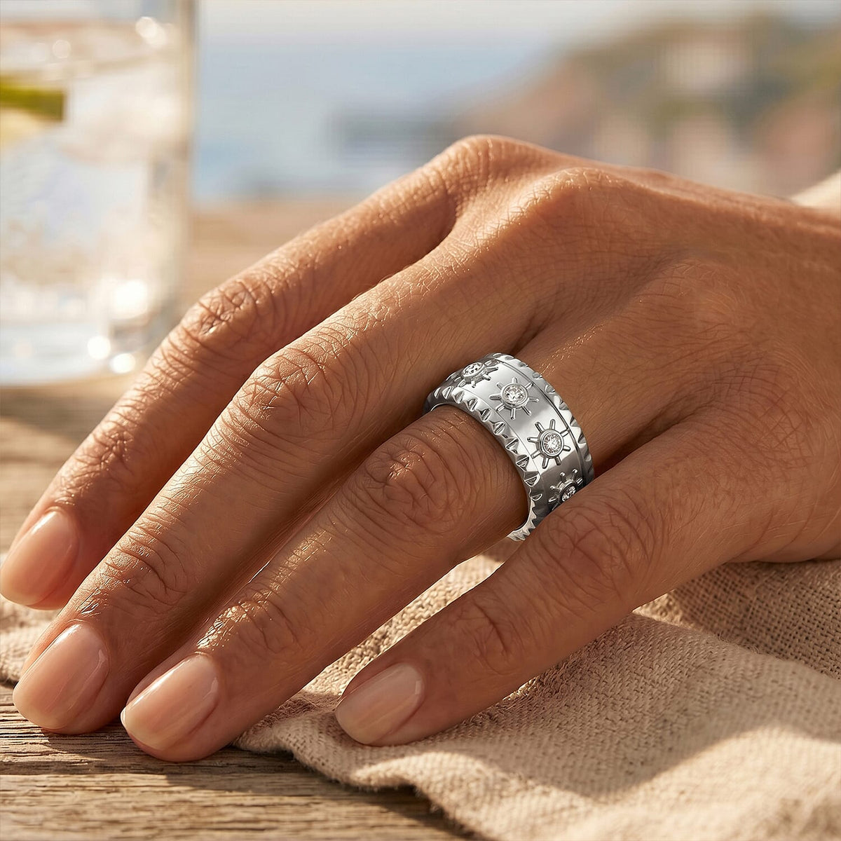 Luxuriant Lab Grown Diamond Band Ring in Platinum Plated Sterling Silver 0.26 Ct, Silver Wt. 5.13 Gms. 8285263 3