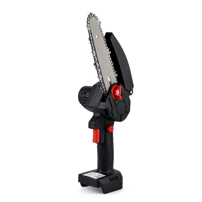 Livmore Handheld Cordless Chainsaw, 2x Batteries, 2x 6-Inch Chains - 20,000 Rpm Motor And 180W Power - Black 8286076 1