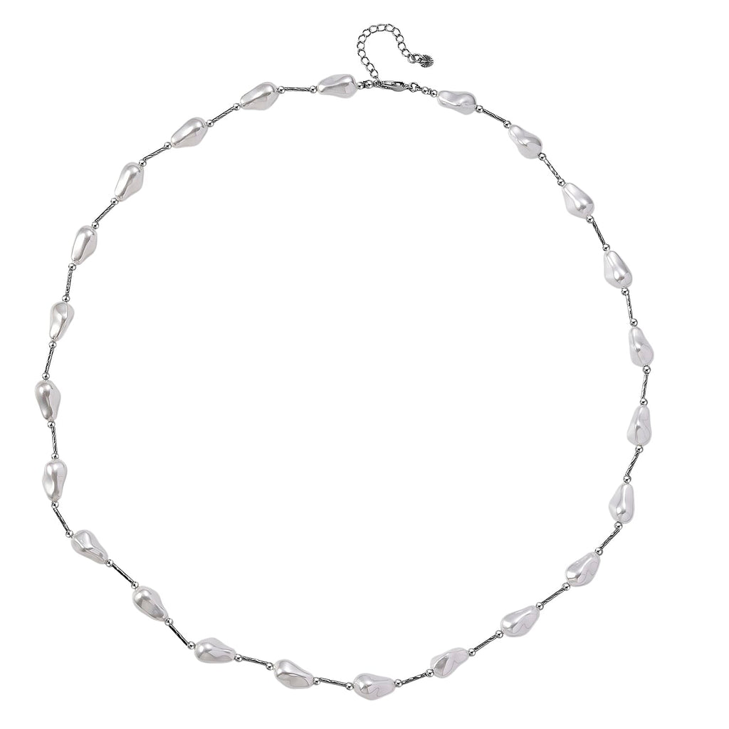 Set of 5 Shell Pearl Necklace