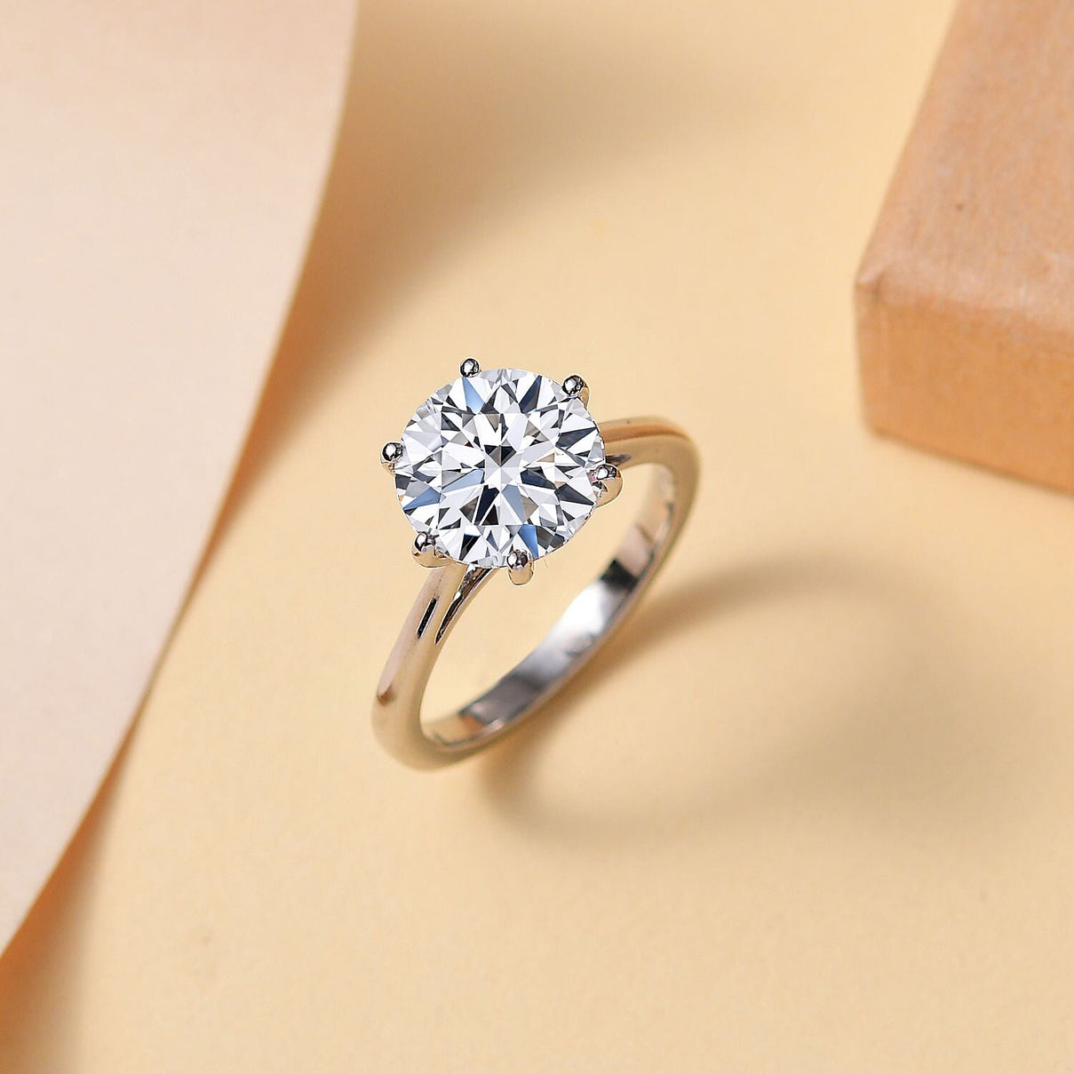 Luxuriant 950 Platinum IGI Certified (VS/EF) Lab Grown Diamond Solitaire Ring 3.00 Ct, Platinum Wt. 5.58 Gms. 8287231 0