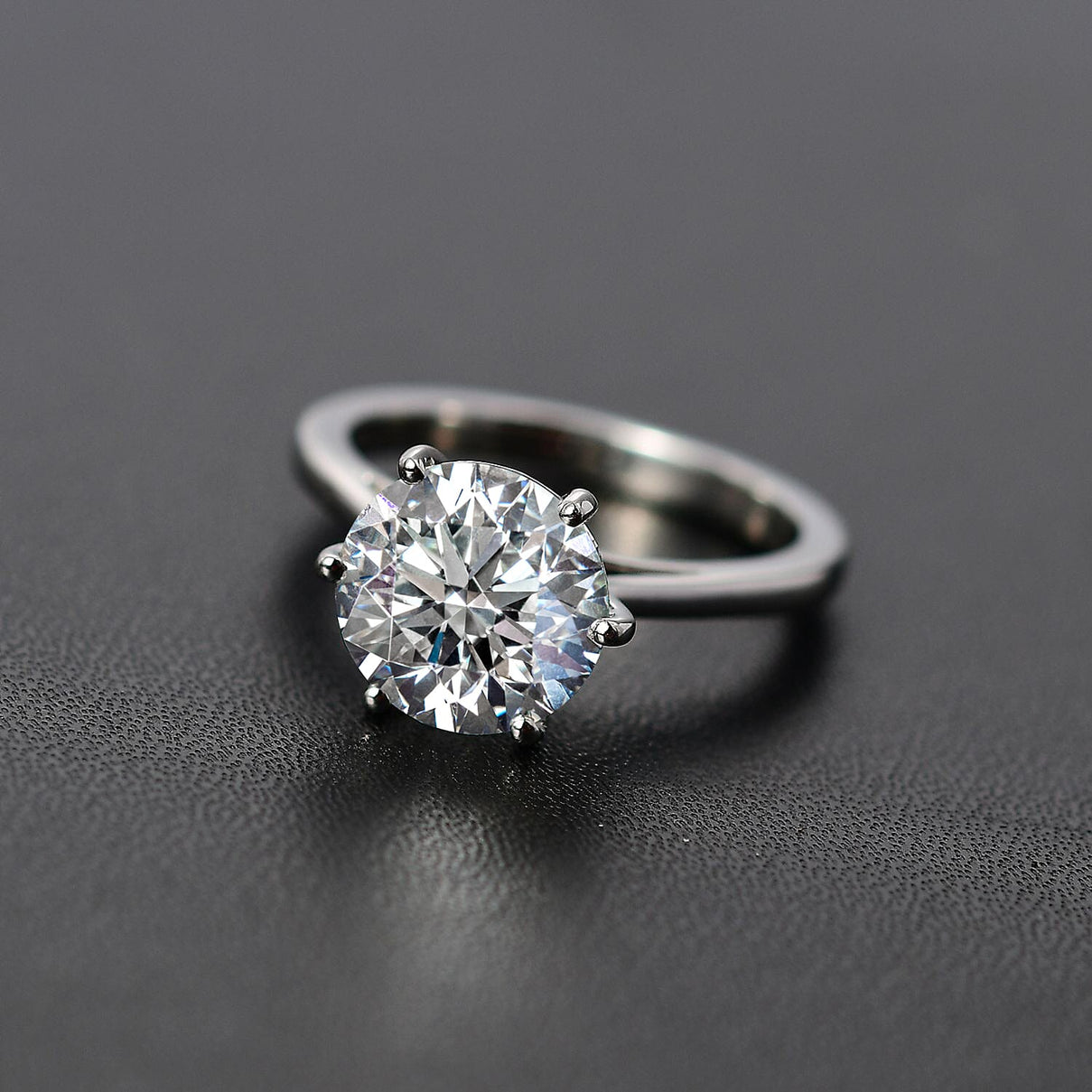 Luxuriant 950 Platinum IGI Certified (VS/EF) Lab Grown Diamond Solitaire Ring 3.00 Ct, Platinum Wt. 5.58 Gms. 8287231 2