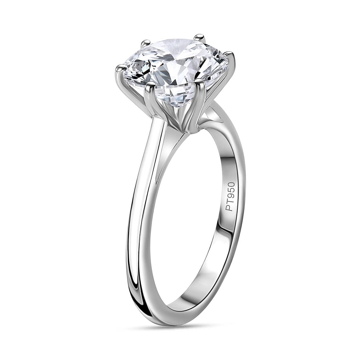 Luxuriant 950 Platinum IGI Certified (VS/EF) Lab Grown Diamond Solitaire Ring 3.00 Ct, Platinum Wt. 5.58 Gms. 8287231 4
