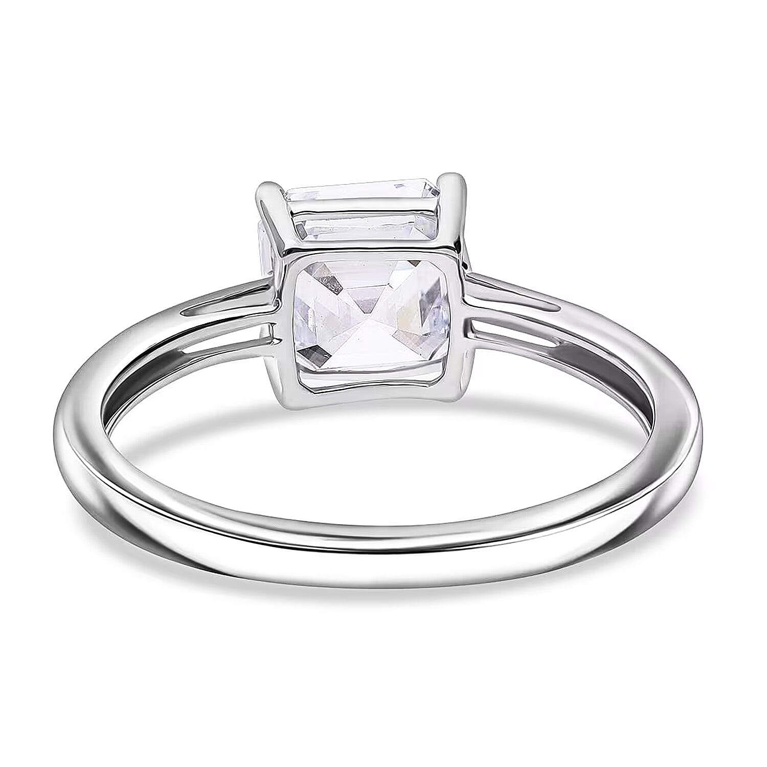 LUXURIANT 1 Ct. Lab Grown Diamond Asscher-Cut Solitaire Ring in 950 Platinum, SGL Certified 8288007 5