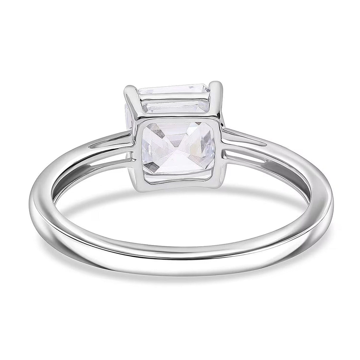 LUXURIANT 3 Ct. Lab Grown Diamond Asscher-Cut Solitaire Ring in 950 Platinum 8288030 6
