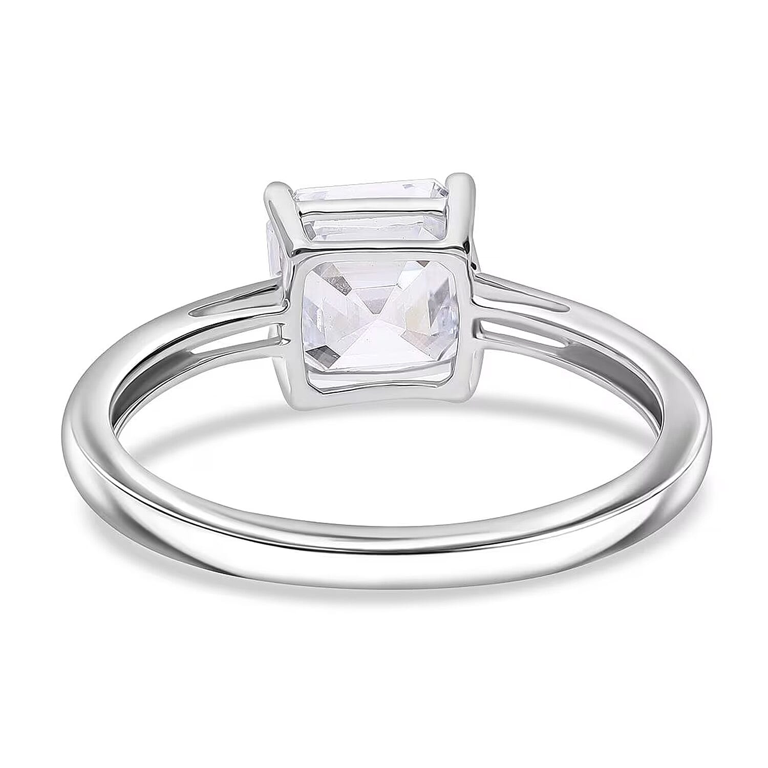 LUXURIANT 3 Ct. Lab Grown Diamond Asscher-Cut Solitaire Ring in 950 Platinum 8288030 6