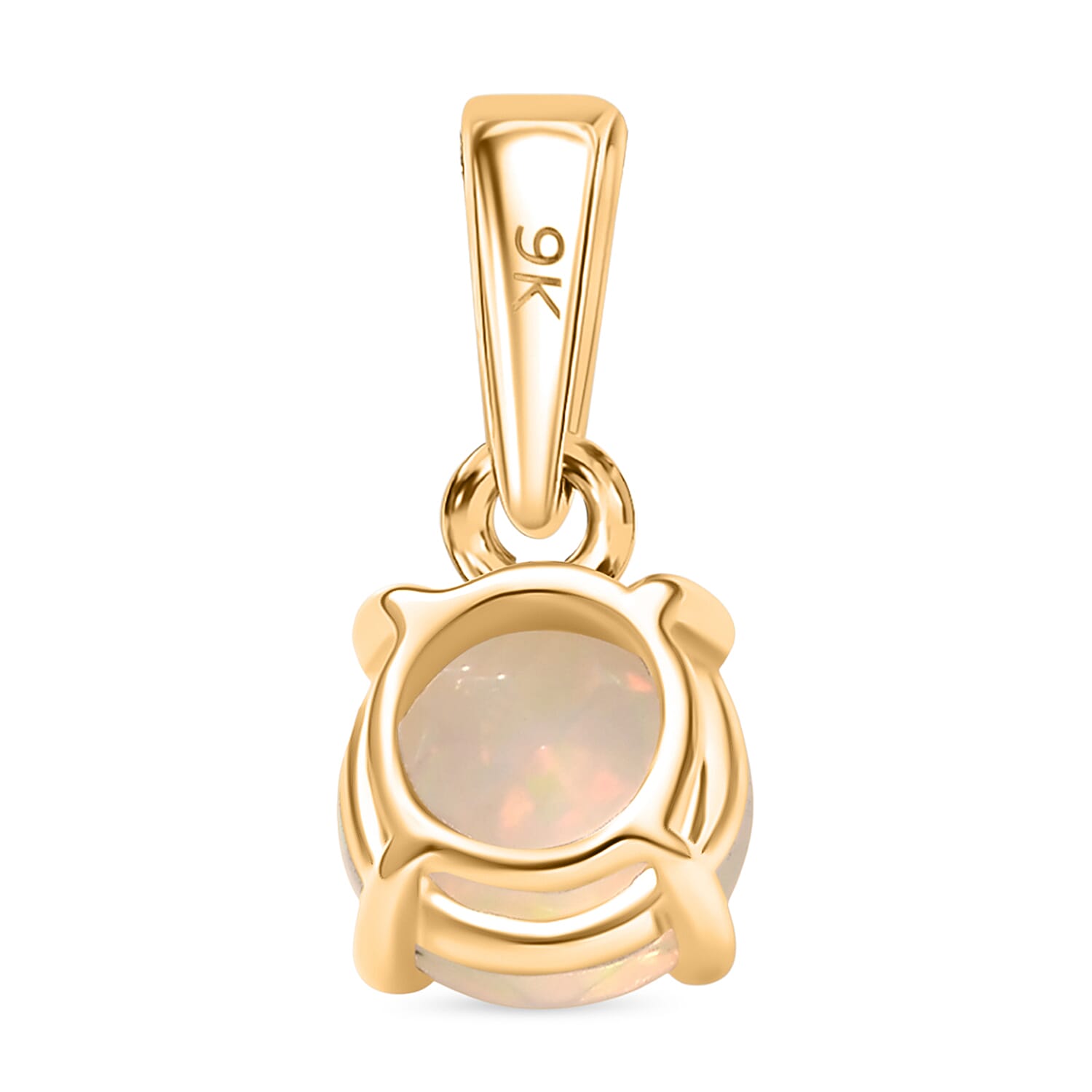 9K Yellow Gold AA Ethiopian Opal Pendant 0.53 Ct. 8298142 7