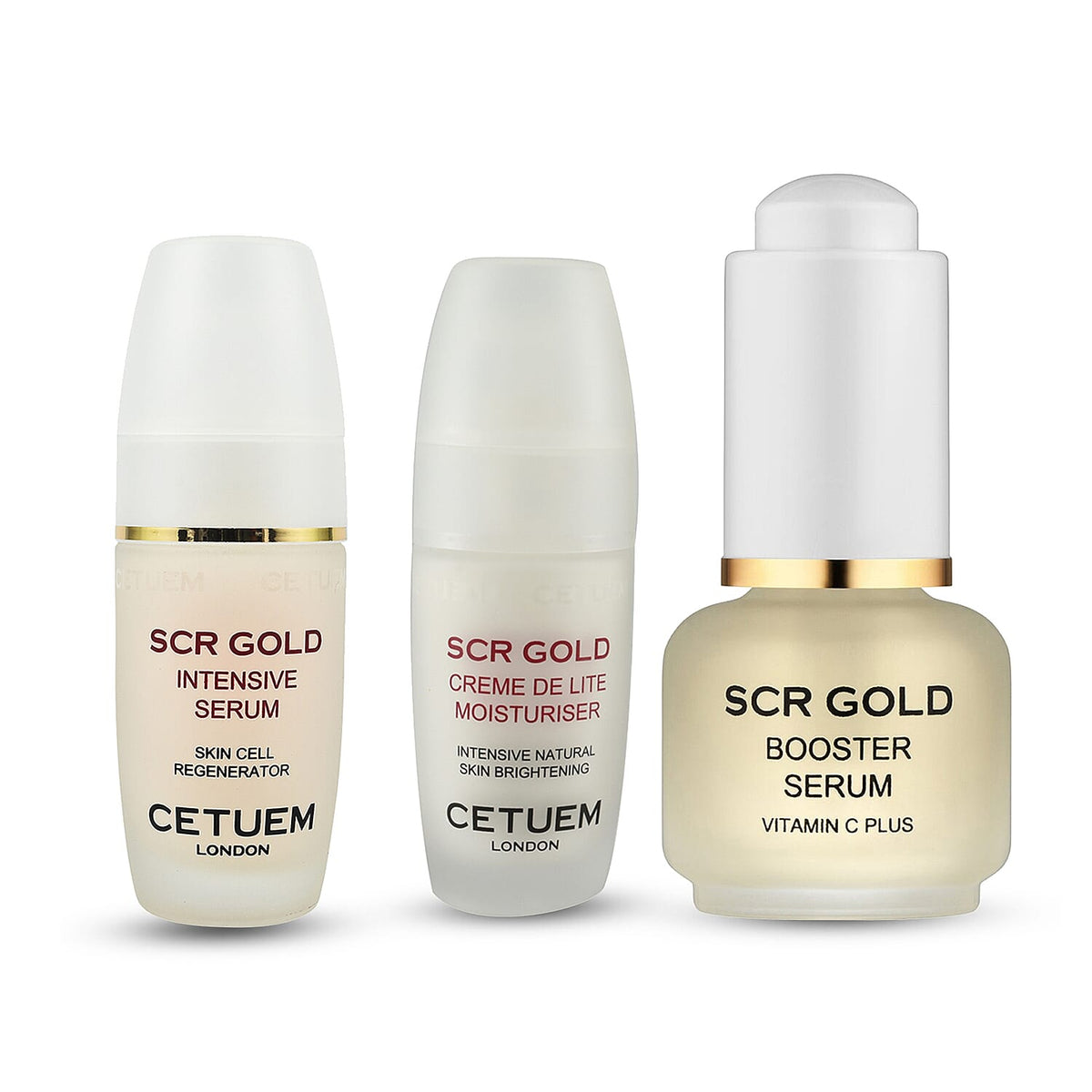 Cetuem Trio Bundle â€“ 50 ml Creme De Lite + 50 ml Intensive Serum + 15 ml Booster Serum 8299910 0