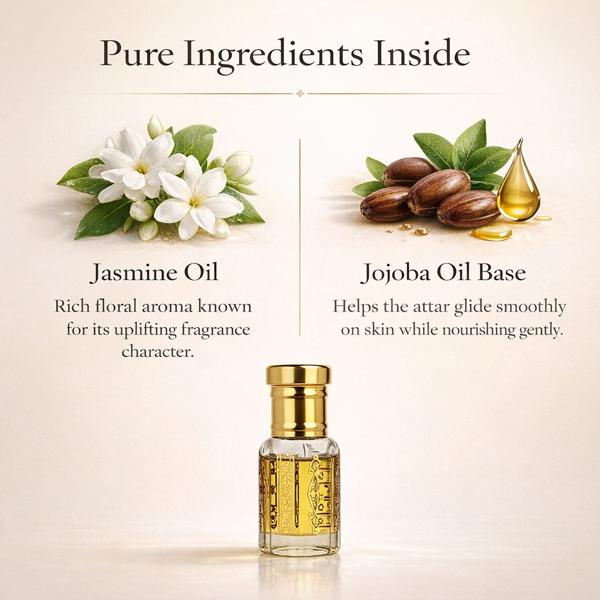 Jaipur Fragrances - 100% Natural Concentrated Perfume - 5ml (Yasmine) 8301335 4