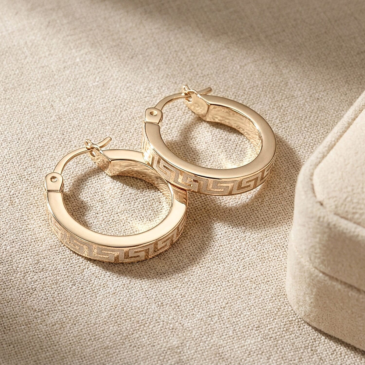 Close Out Deal - 9K Yellow Gold Hoop Earring with Clasp 8302689 5