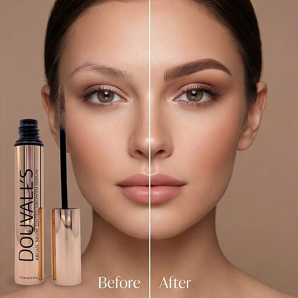 Douvall's Argan Brow Tinted Growth Serum For Eyebrows - Soft Brown 8305899 2