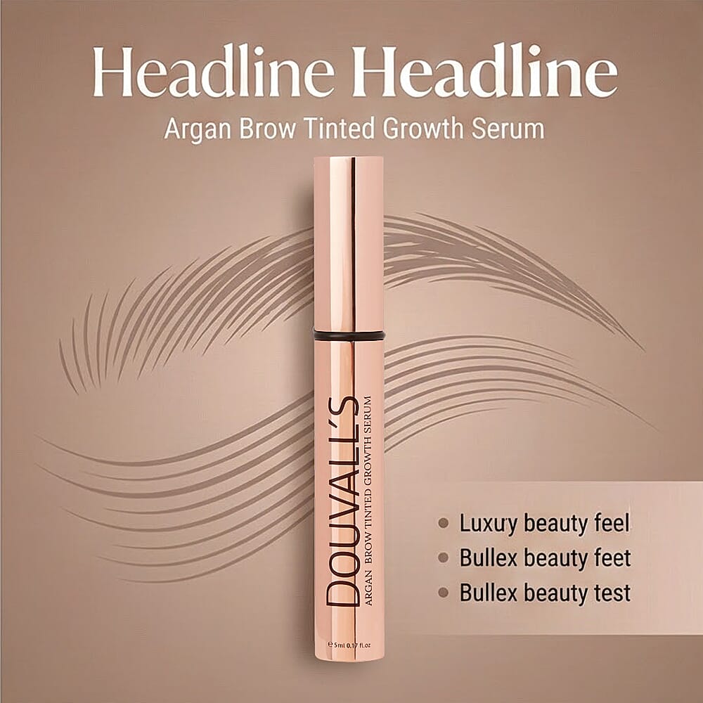 Douvall's Argan Brow Tinted Growth Serum For Eyebrows - Soft Brown 8305899 3