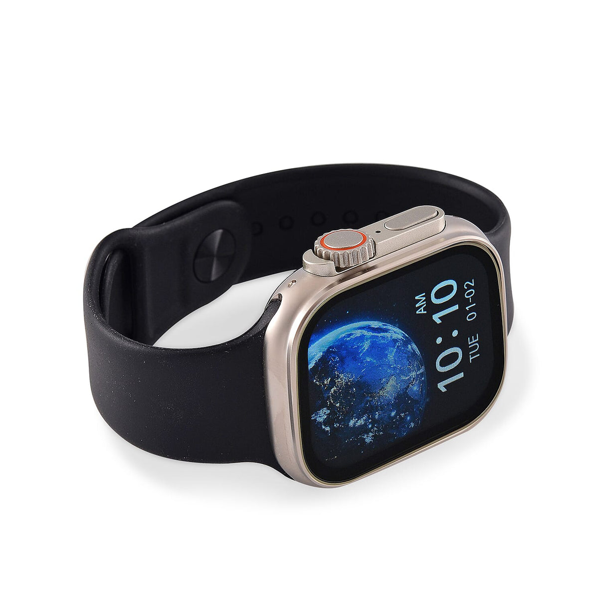 Closeout Deal - i20 Ultra 2 Max 10-in-1 Smartwatch Set with Earphones &amp; 7 Strap, Compatible with Apple iOS and Android - Silver 8311847 3
