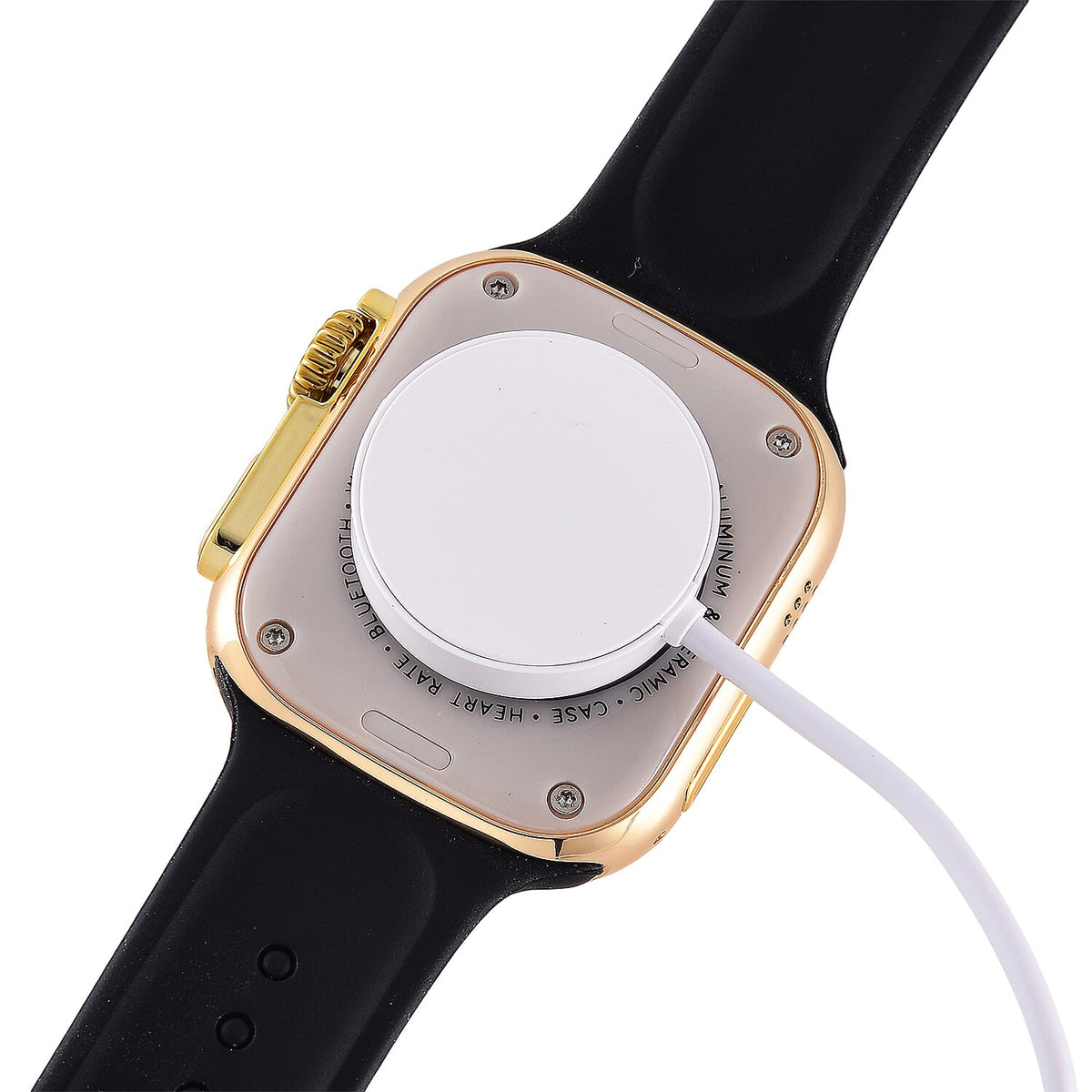 Closeout Deal - i20 Ultra 2 Max 10-in-1 Smartwatch Set with Earphones &amp; 7 Strap, Compatible with Apple iOS and Android - Gold 8311848 7