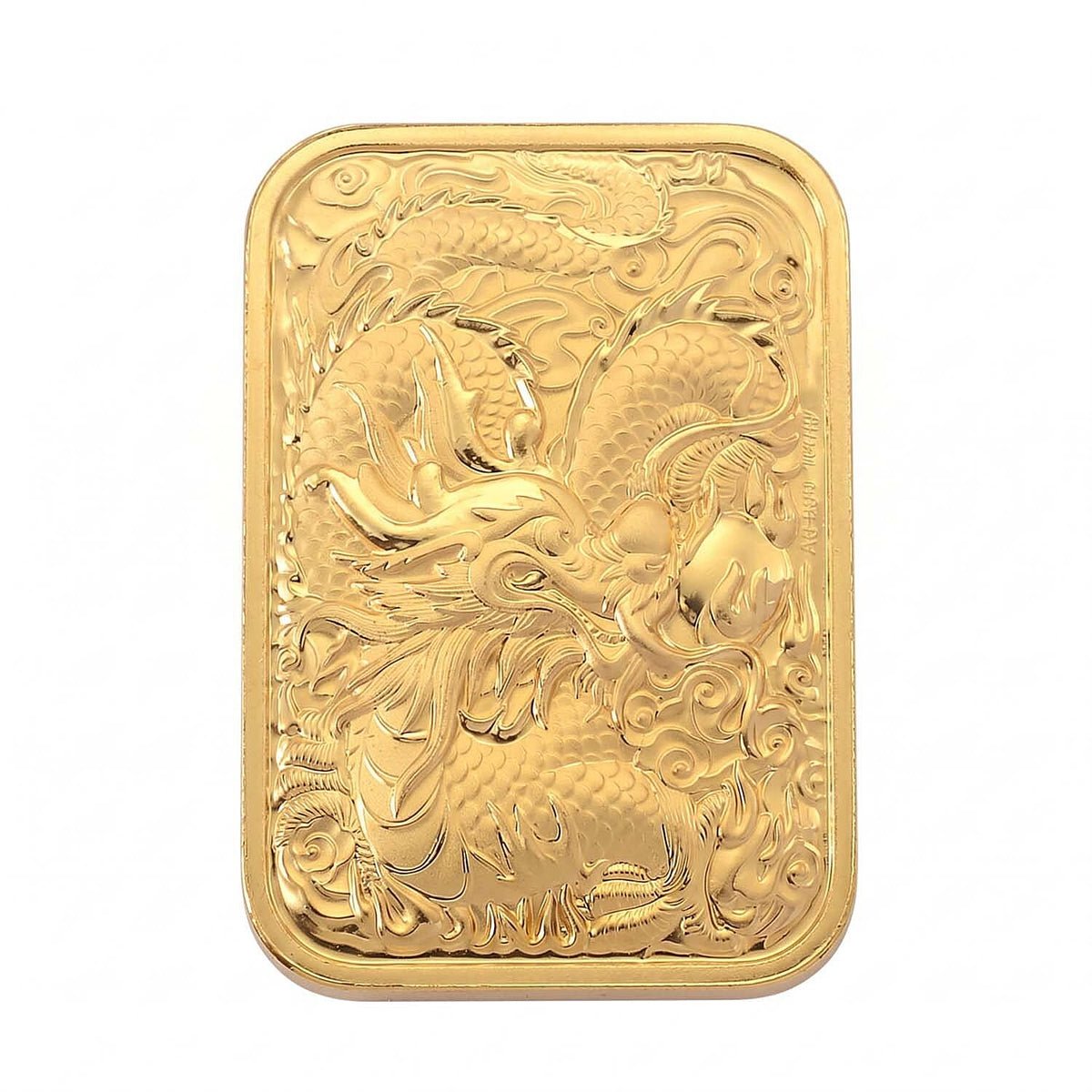 24K Yellow Gold (99.99% Purity) Dragon Embossed Collectable (39.60 x 25.70 MM) 8324155 0
