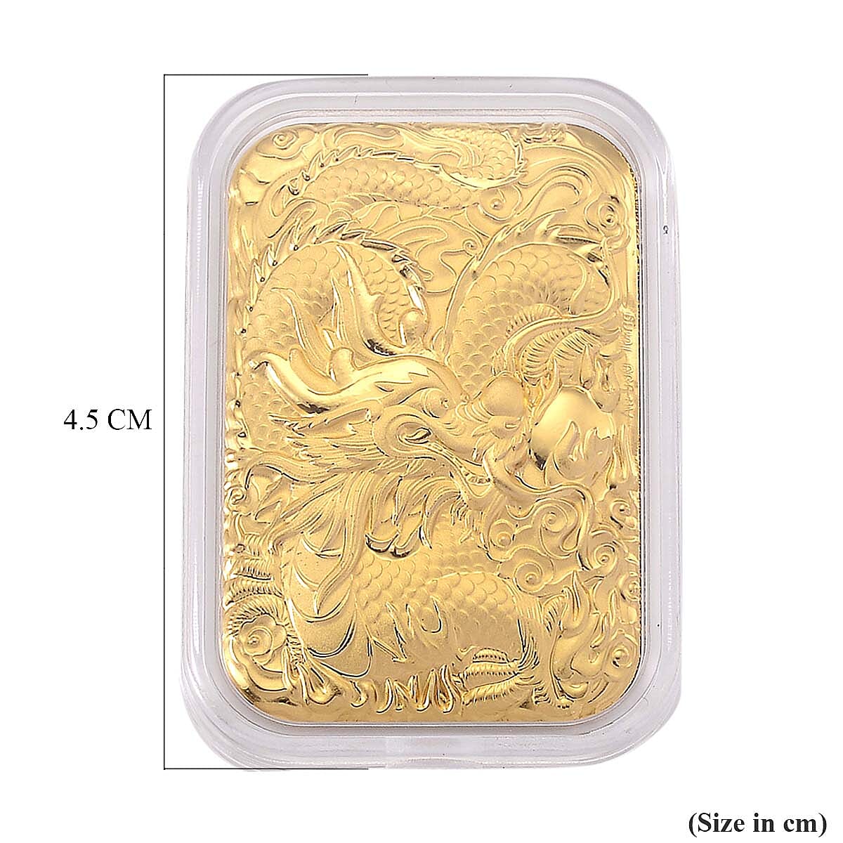 24K Yellow Gold (99.99% Purity) Dragon Embossed Collectable (39.60 x 25.70 MM) 8324155 7