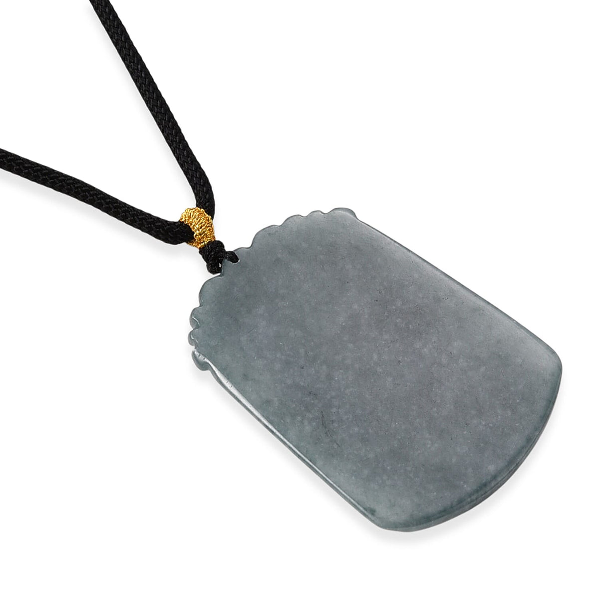 Natural Type A Jadeite Jade Stone Zodiac Rabbit Necklace with Cotton Thread (Size 26 Adjustable) 60.00 Ct. V32567072 4