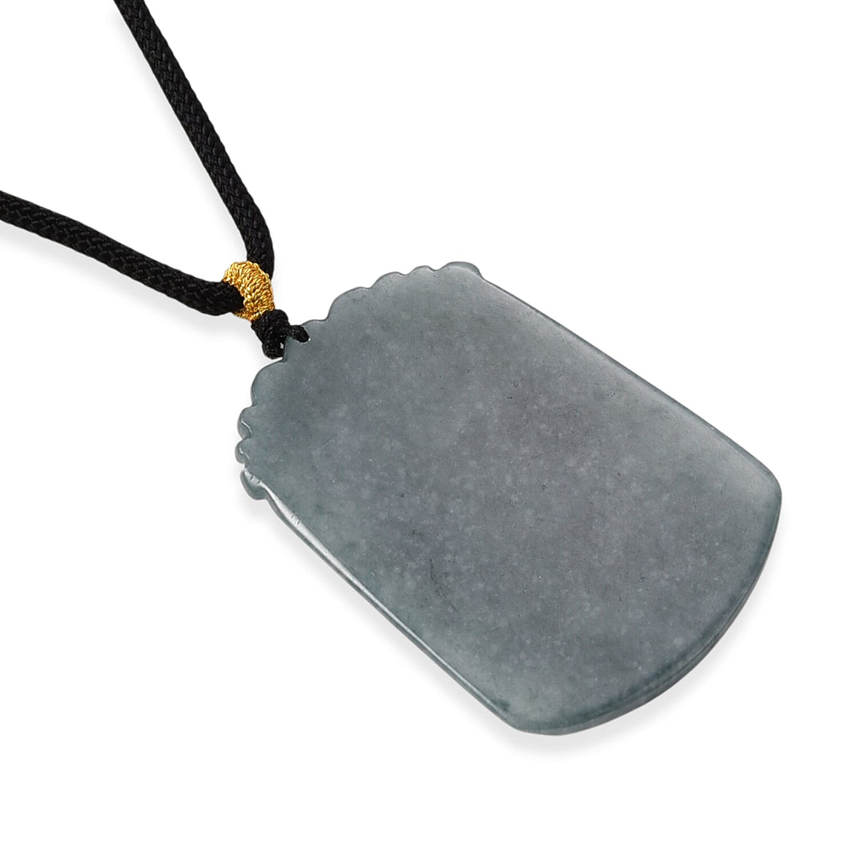 Natural Type A Jadeite Jade Stone Zodiac Goat Necklace with Cotton Thread (Size 26 Adjustable) 60.00 Ct. V32568849 4