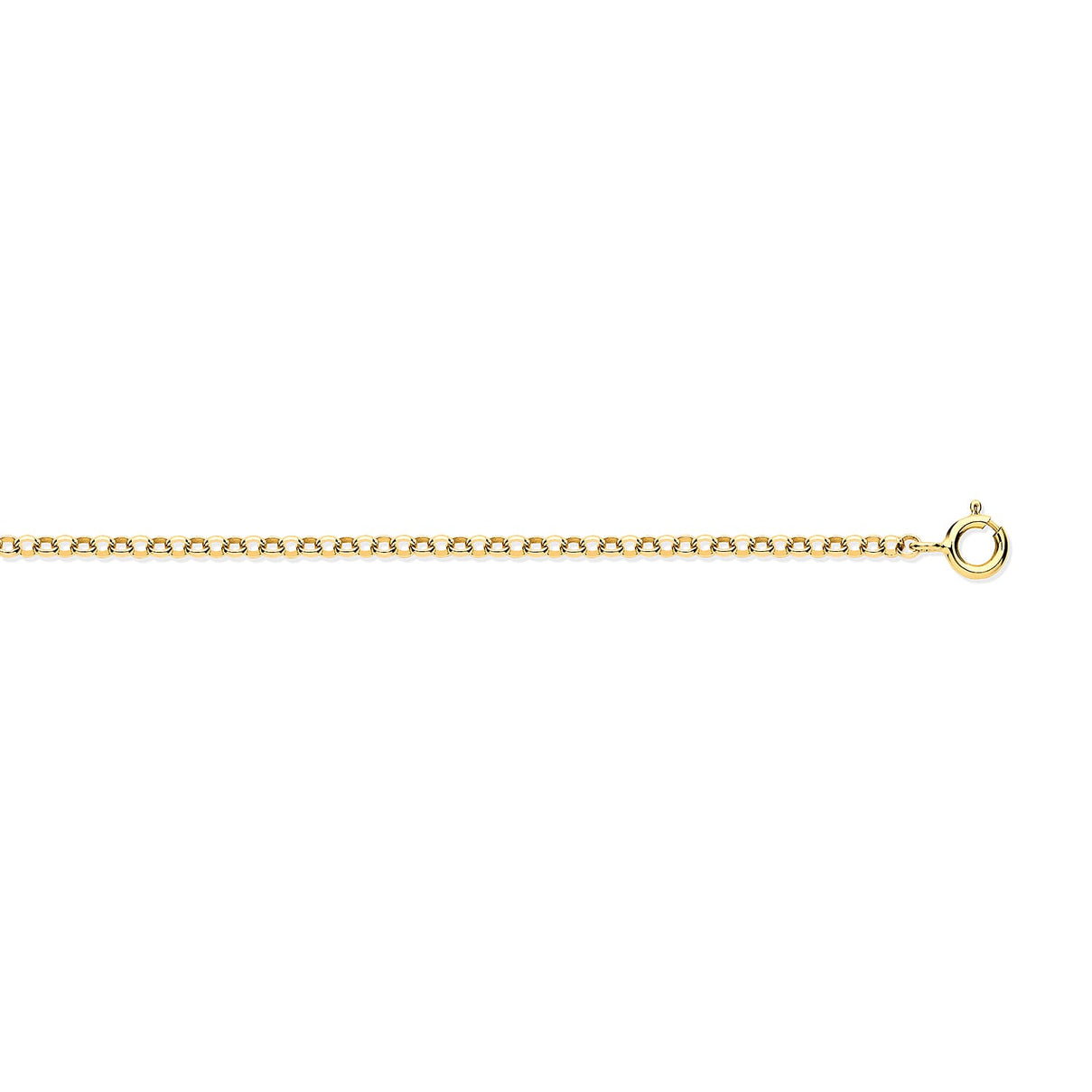 9K Yellow Gold 1.6MM Round Belcher Necklace with Spring Ring Clasp 18 Inch 8343676 0