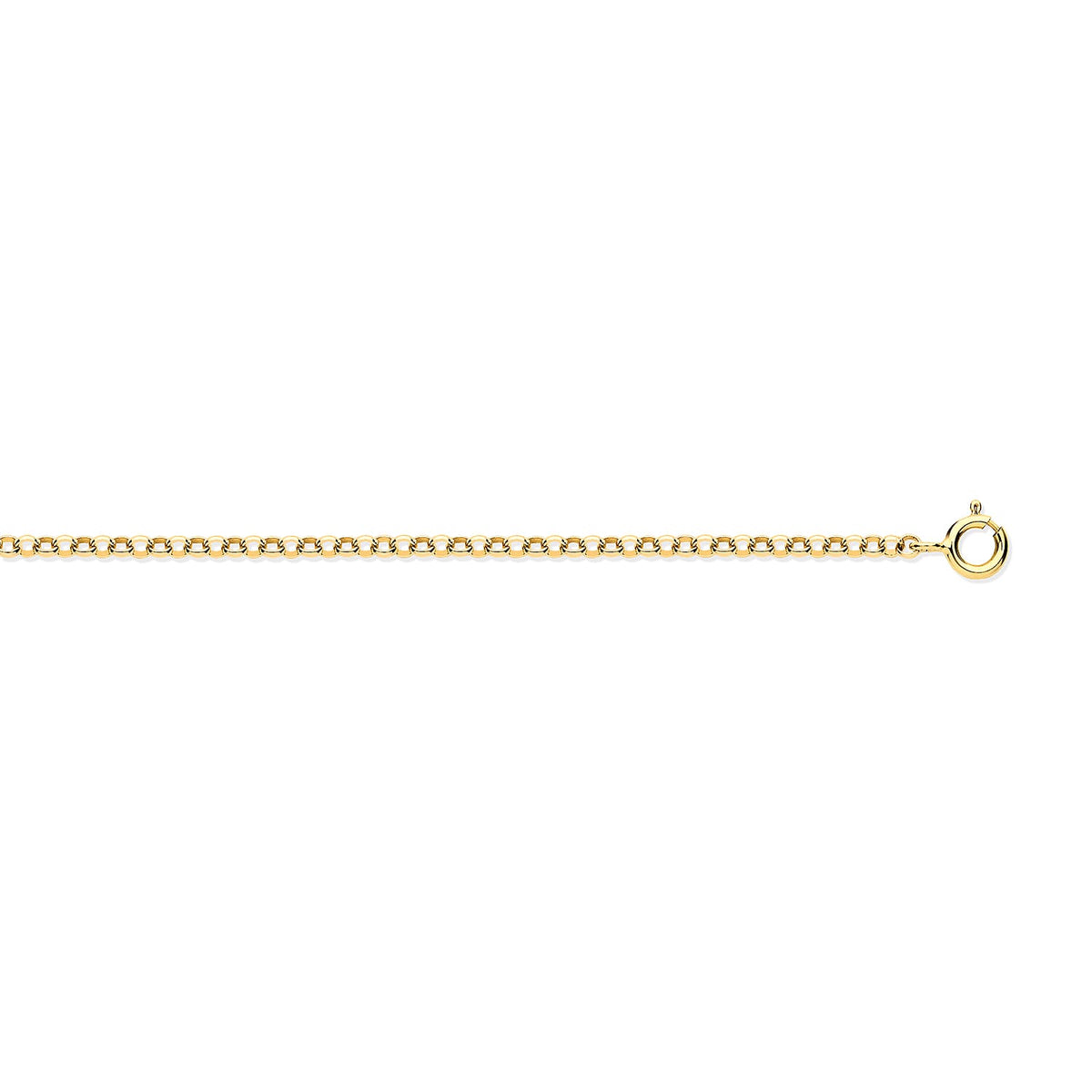 9K Yellow Gold 1.8MM Round Belcher Necklace with Spring Ring Clasp 24 Inch V32512581 0