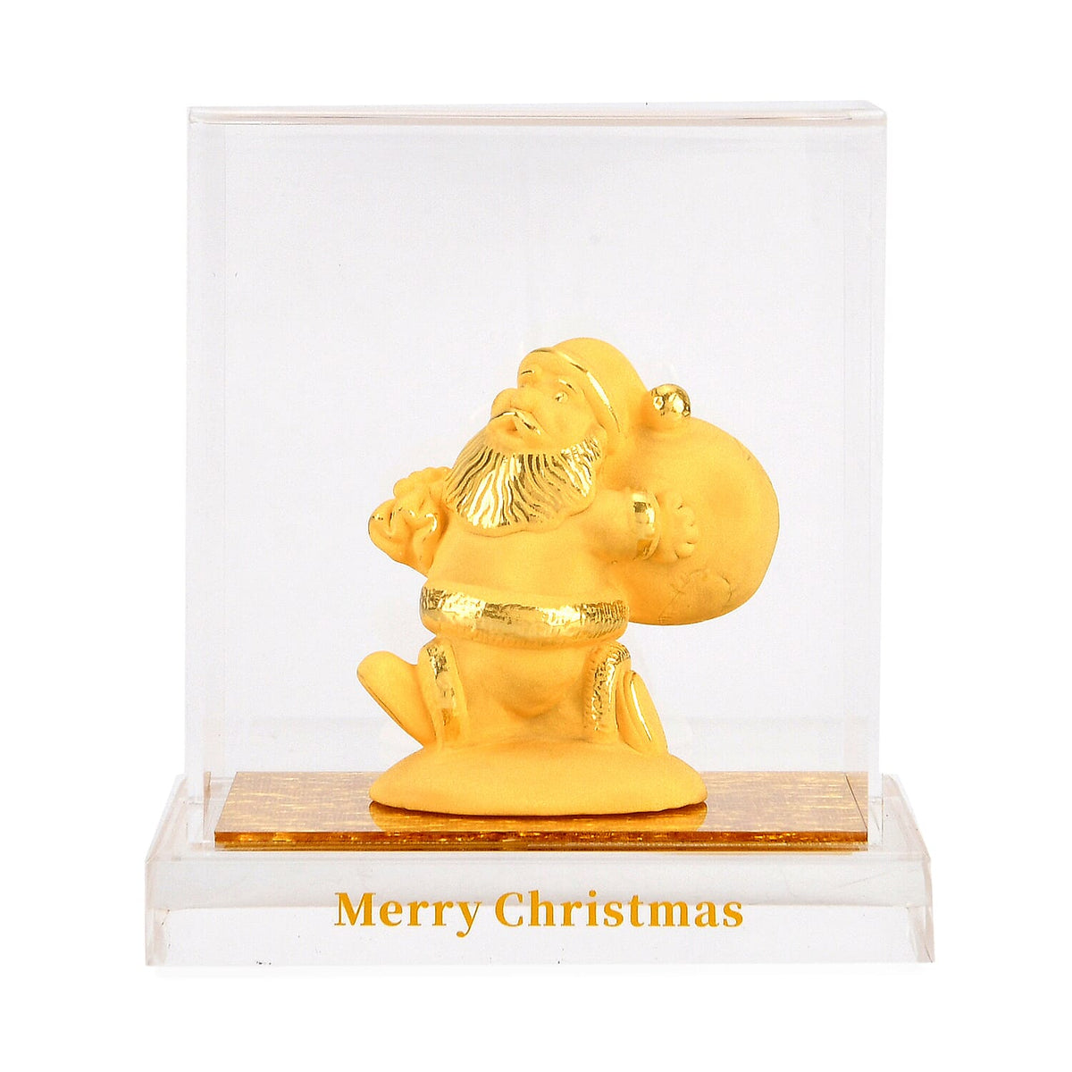 24K Yellow Gold Santa Claus Ornament V32562387 0
