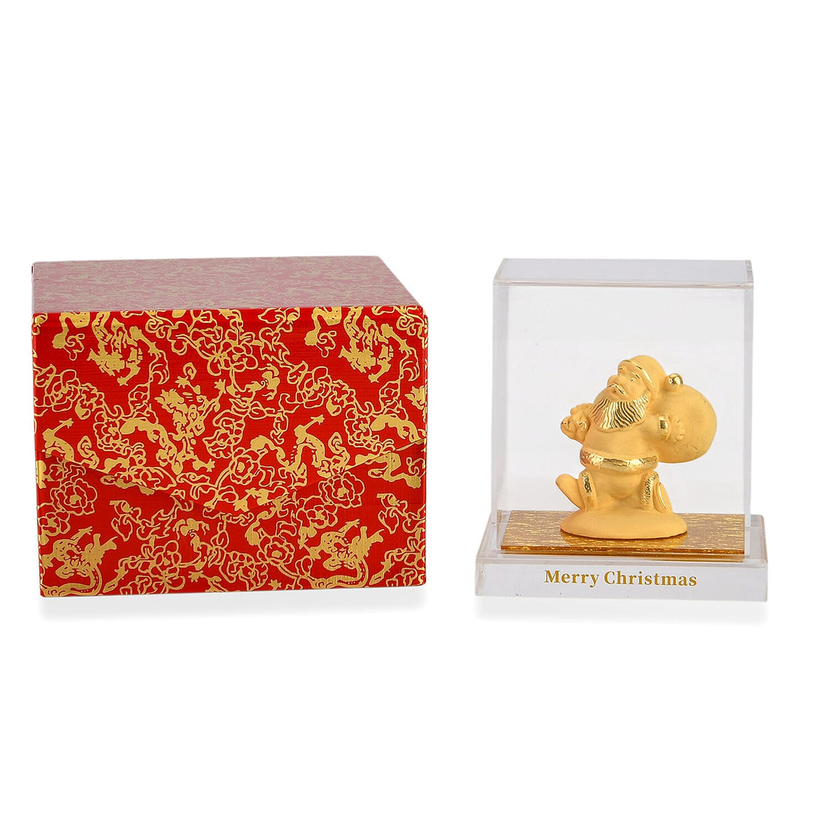24K Yellow Gold Santa Claus Ornament V32562387 6