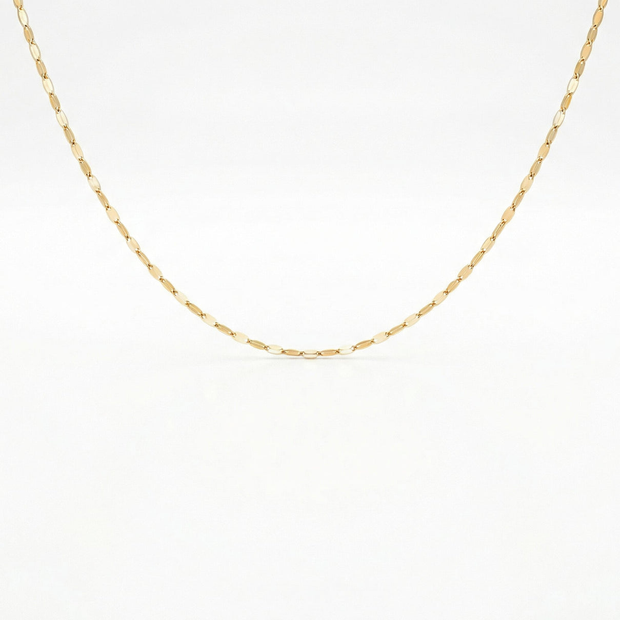 9K Yellow Gold Sparkle Forzatina Necklace (Size - 16) with Spring Ring Clasp 8356203 0