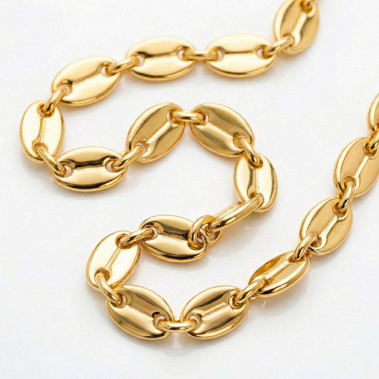 9K Yellow Gold Sparkle Forzatina Necklace (Size - 16) with Spring Ring Clasp 8356203 3