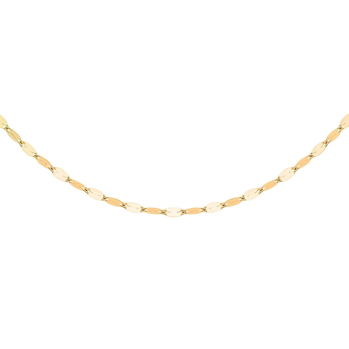 9K Yellow Gold 1.6MM Sparkle Forzatina Necklace with Spring Ring Clasp 18 Inch 8356398 0