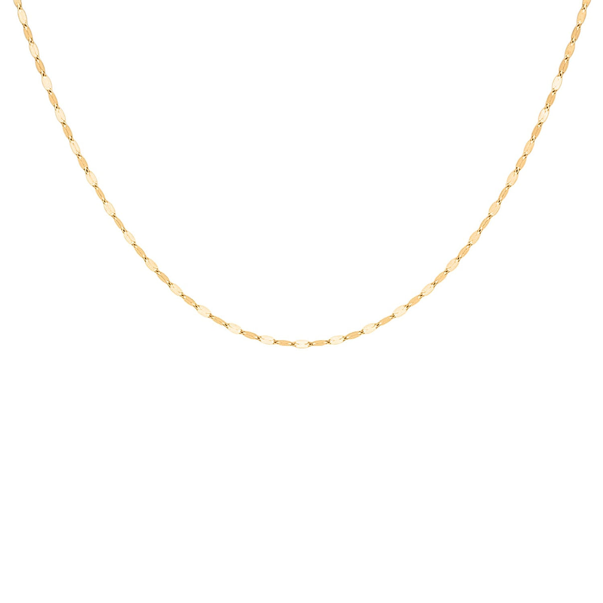 9K Yellow Gold Sparkle Forzatina Necklace (Size - 20) with Spring Ring Clasp 8356406 0