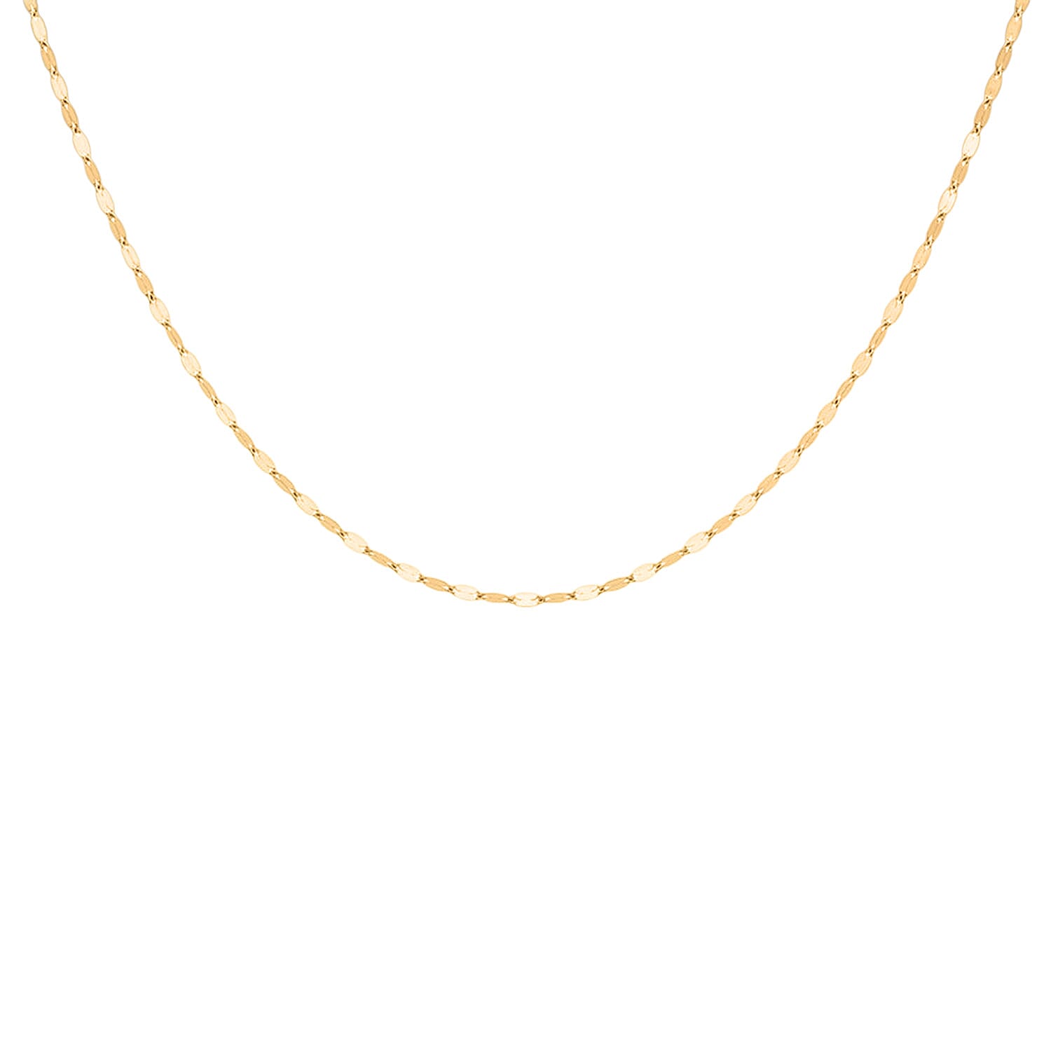 9K Yellow Gold Sparkle Forzatina Necklace (Size - 20) with Spring Ring Clasp 8356406 0