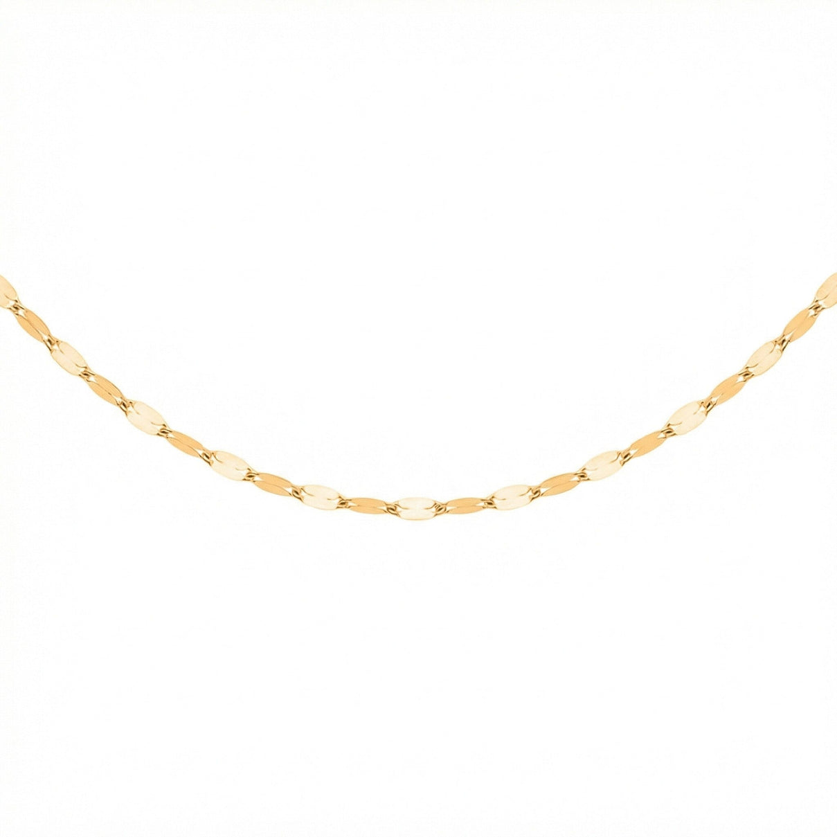 9K Yellow Gold Sparkle Forzatina Necklace (Size - 20) with Spring Ring Clasp 8356406 1