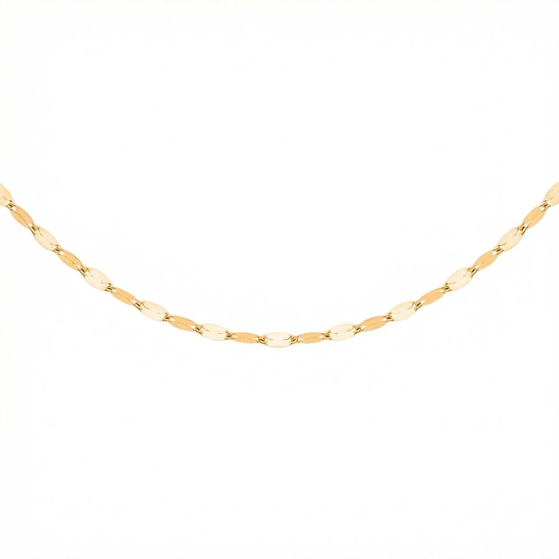 9K Yellow Gold Sparkle Forzatina Necklace (Size - 20) with Spring Ring Clasp 8356406 1