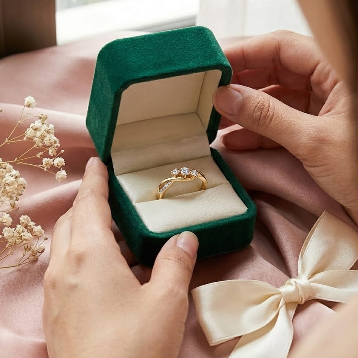 D'Joy Moissanite Ring in 18K Vermeil Yellow Gold Plated Sterling Silver 8356884 5