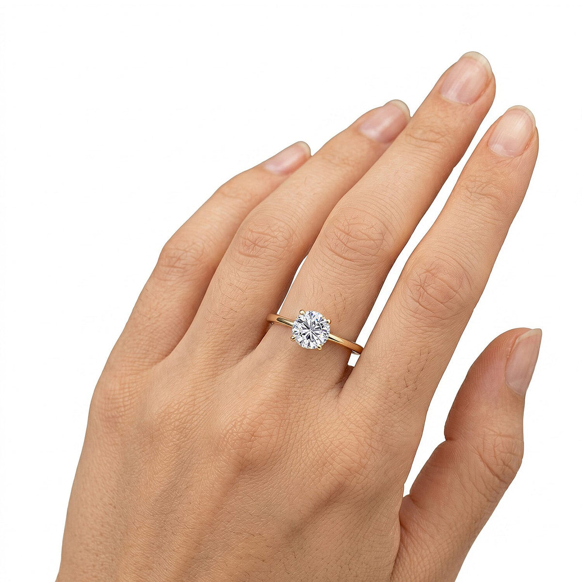 1 CT. Lab Grown Diamond ring, NGIC Certified (VVS1-E) in 9K Yellow Gold 8360300 2