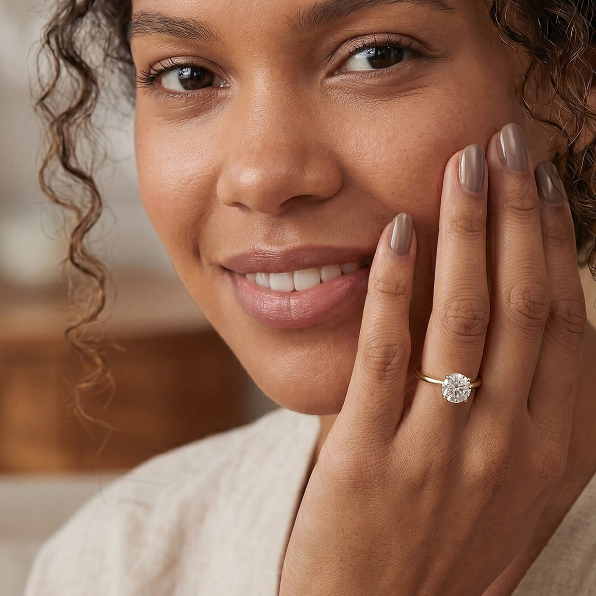 1 CT. Lab Grown Diamond ring, NGIC Certified (VVS1-E) in 9K Yellow Gold 8360300 3