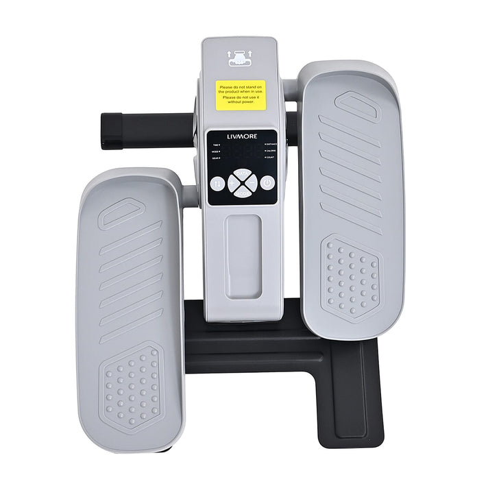 LIVMORE Electric Seated Pedal Stepper with LCD Display &amp; Remote Control, Features LCD display to track speed, distance, counter, time and calories in real time - Light 8371591 1