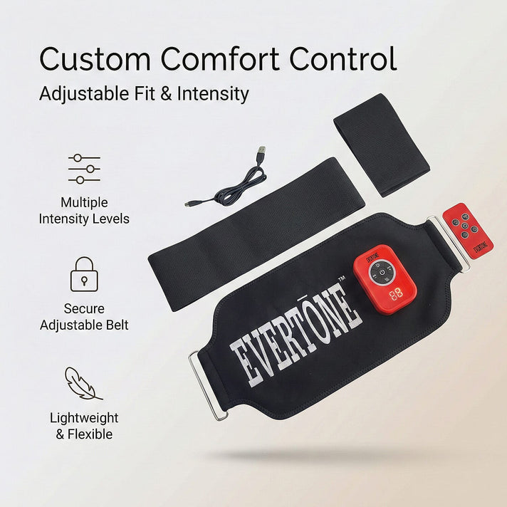 THE ULTIMATE FITNESS &amp; TONING DEVICE - Evertone 3 in 1 Tone and Tight Belt With Red &amp; Infra Red Light, EMS &amp; Heat Therapy Therapeutic Device 8374176 2