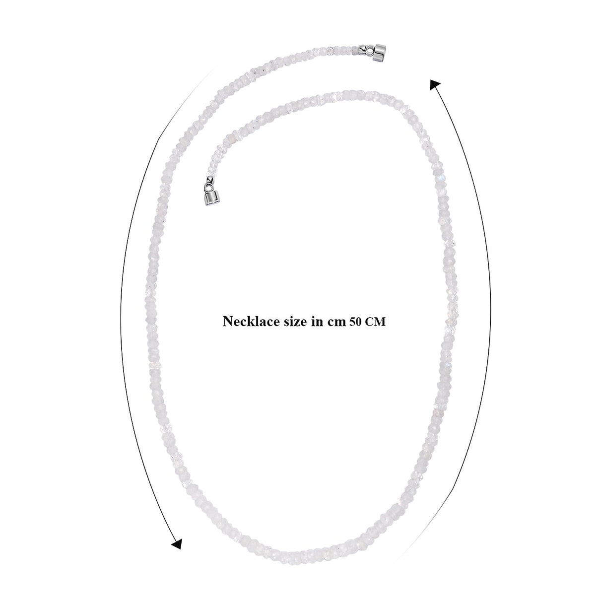 EverTrue Rainbow Moonstone Necklace (Size - 20) 65.00 Ct. 8375093 7