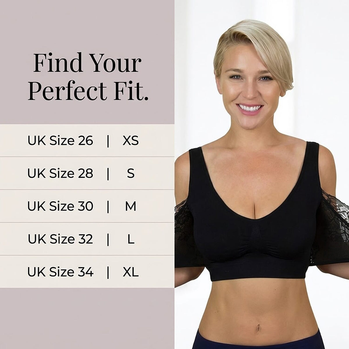 THE VALUE CLOSEOUT BUY - Set of 3 Comfortisse Support Push Up Bra (Size 36-38) - Black, Nude &amp; White 8375470 4