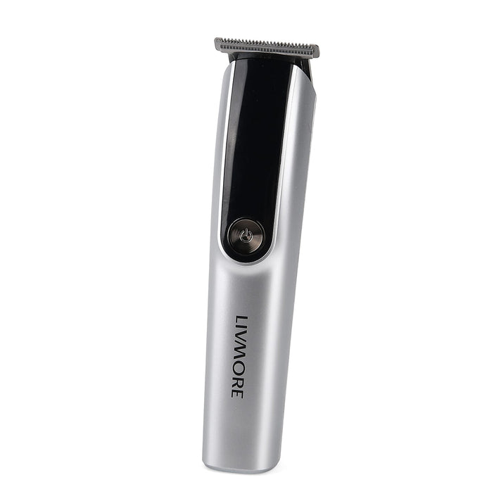 Livmore MS-806 5-in-1 Grooming Kit - Professional Silver Cordless Hair Trimmer with LED Display, Rechargeable 90-Minute Lithium Battery Shaver 8380601 1