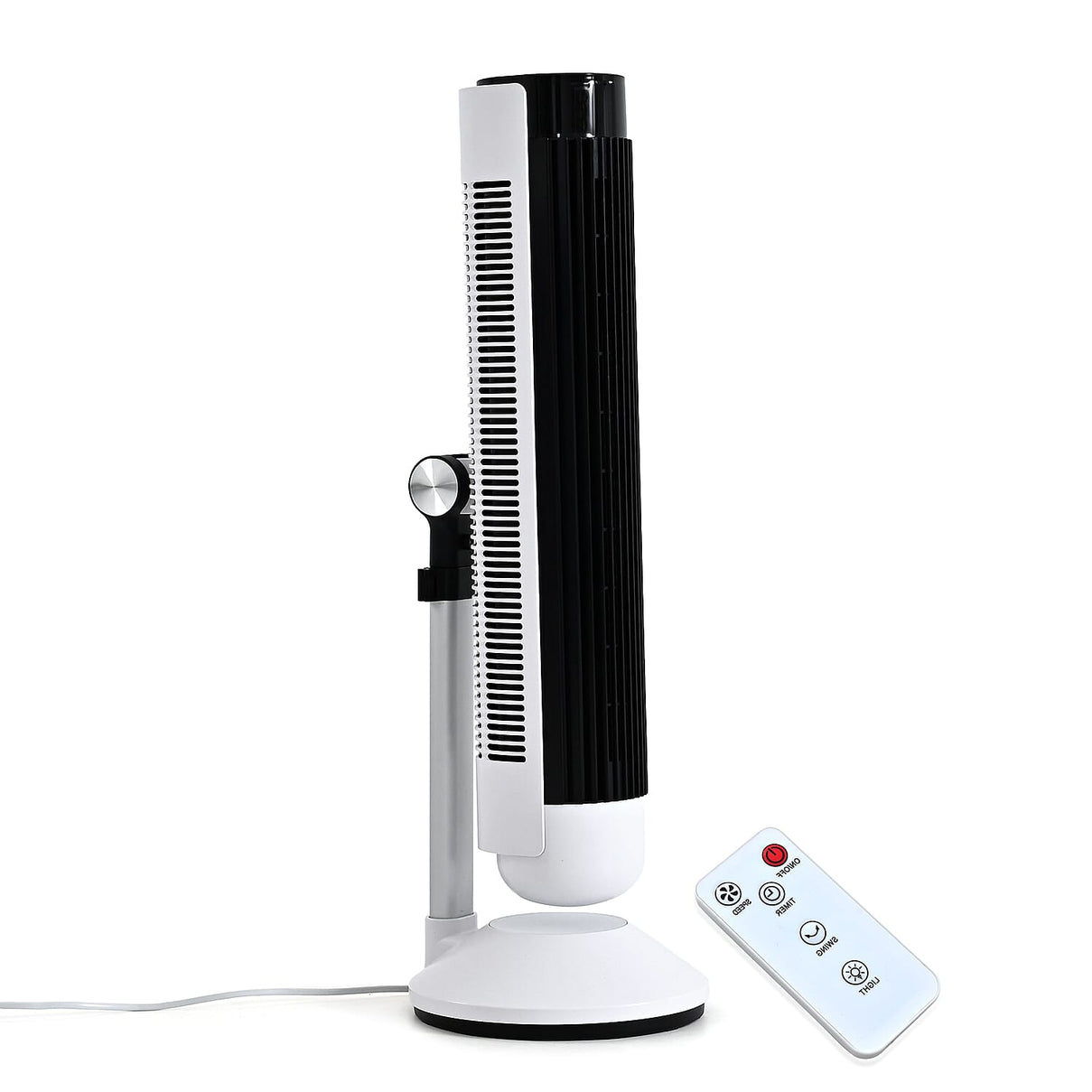 LAST IN STOCK - LIVMORE Bladeless Tower Fan with Turbine Air Duct (50W) 6-Speed Oscillating Fan with 9 Hour Timer &amp; Optional Ambient Lighting With Remote Control 8414619 0