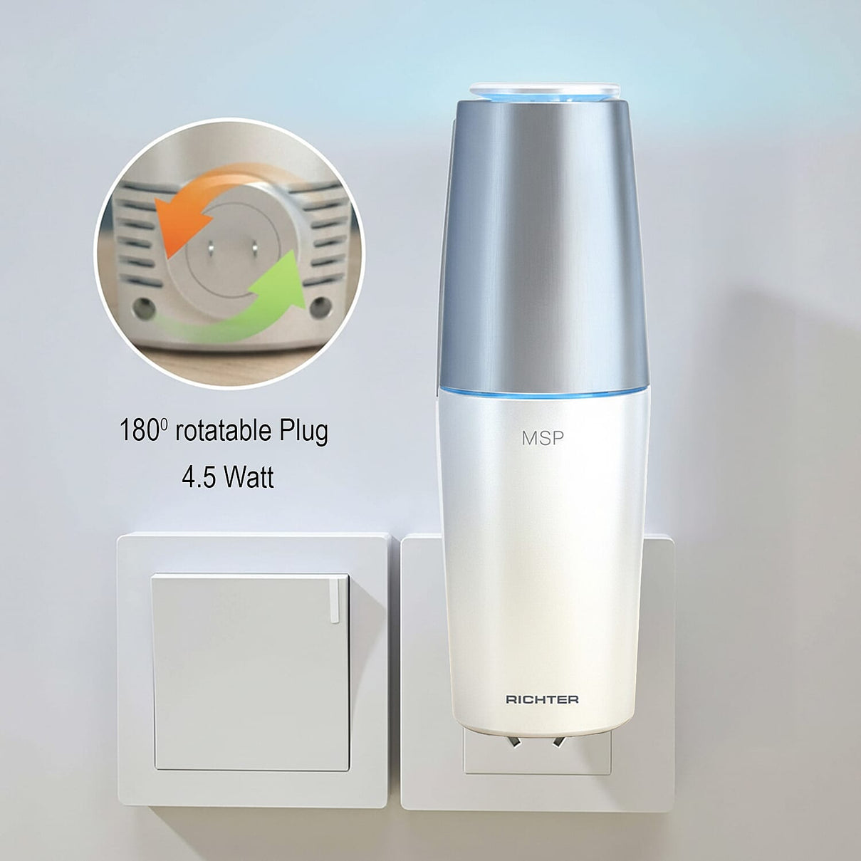 MSP1 UV-C Air Purifier with USB Port - Silver V32521172 2